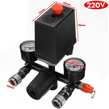 

Pump Air Compressor With Gauge 220V/380V 1.2\\\\\\\" External Thread Replacement Part Switch Pressure control