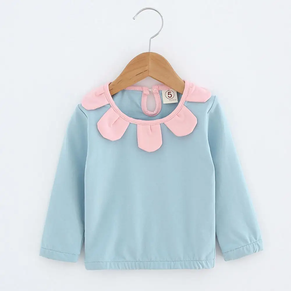 Kids T-Shirt Toddler Kid Baby Girl Clothes Autumn/Spring Long Sleeve Flowers Pullover Sweet T-shirt Tops With good quality