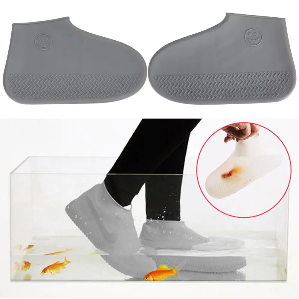 1 Pair Waterproof Silicone Protective Shoe Covers Prevent Wound Infection Neutral Non-slip Rain Boots Keeps Shoes Clean Outdoors | Красота и