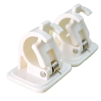 

808 powerful round rod hanging rod end hanging clip wall hanging rod adhesive fixing frame Viscose fixing frame