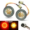 Motorcycle 1156 1157 LED Turn Signal Indicator Light 2'' Bullet Inserts Lamp Smoke Light Lens Cover For Harley Dyna Softail XL ► Photo 3/6