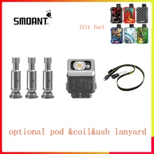 Электронная сигарета vape Pod Vape и 2 мл картридж 1,2 Ом Ni80/0.6ом сетчатая катушка для Smoant Battlestar Baby/smoant charon baby kit