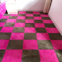 Креативный комбинированный бархатный Коврик для пола, замшевый ковер-головоломка, пенный коврик, сделай сам, для спальни, полный магазин, Домашний напольный коврик, коврик для ползания, для йоги