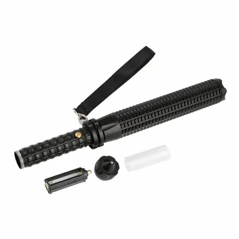 

Rechargeable LED Flashlight Telescopic Self Defense Stick Waterproof Non-slip Portable Electric Torch Zoomable Lighting Tool