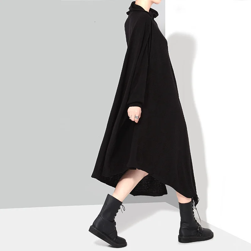 New Fashion style Asymmetrical Long Knitting Big Size Dress Fashion Nova Clothing