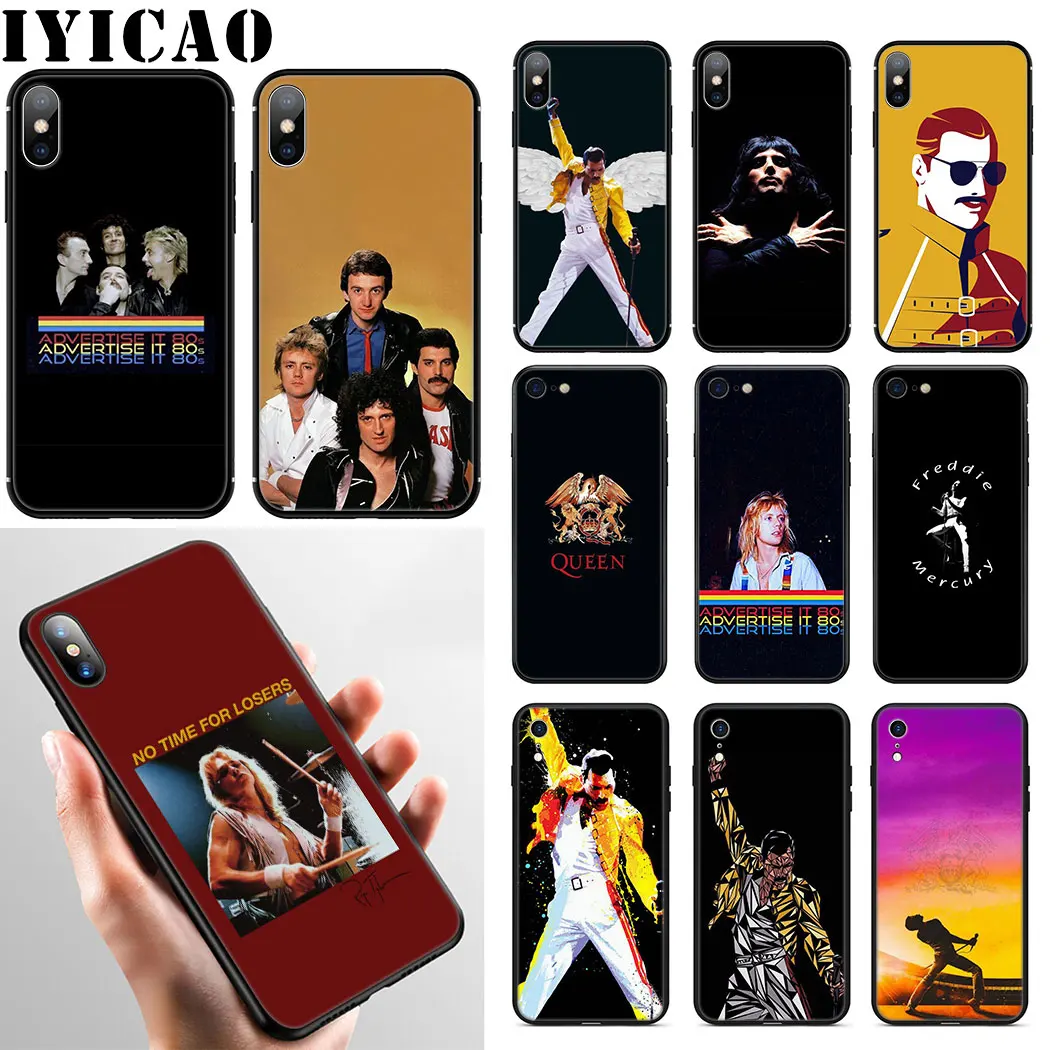 Мягкий силиконовый чехол для телефона Фредди Меркури Queen band iPhone 11 Pro Max XR X XS 6 6S 7 8 Plus