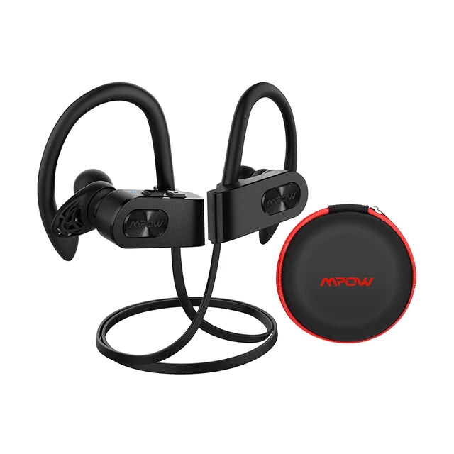 Mpow Flame 2 Bluetooth 5.0 Earphone IPX7 Waterproof Wireless Headphone With 13 Hours Playtime Noise Canceling Mic Sport Earphone Black Earphone