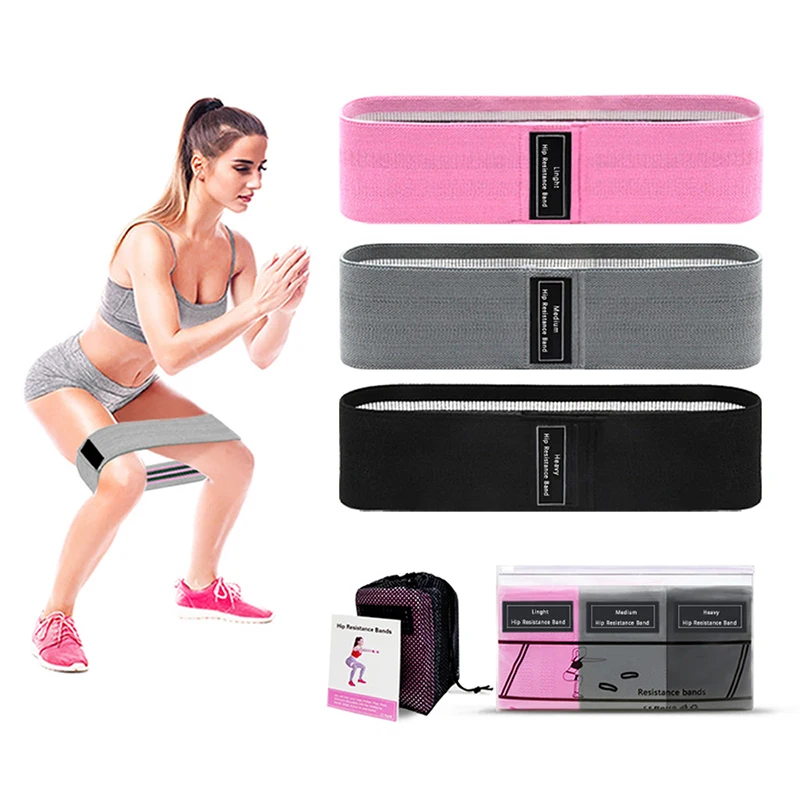 

Unisex Resistance Bands Loop Elastic Non-slip Exercise Booty Band Workout Bands Hip Resistance Band Circle Loop For Body Slim