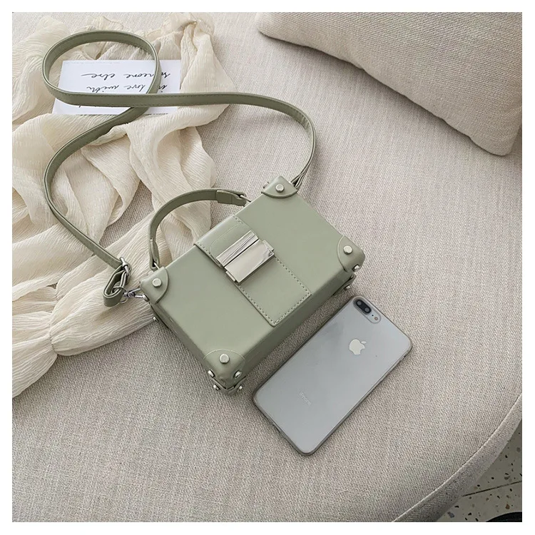Корейская версия диких коробок Маленькая женская сумка новая женская сумка через плечо портативная маленькая квадратная коробочка сумка
