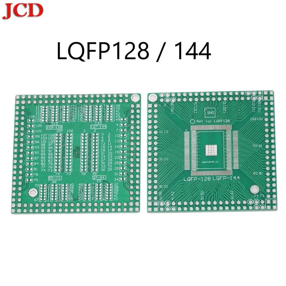 JCD Новый QFP / EQFP TQFP LQFP144 LQFP128 SMD поворотный DIP ЦП широкий 0 5 мм IC адаптер