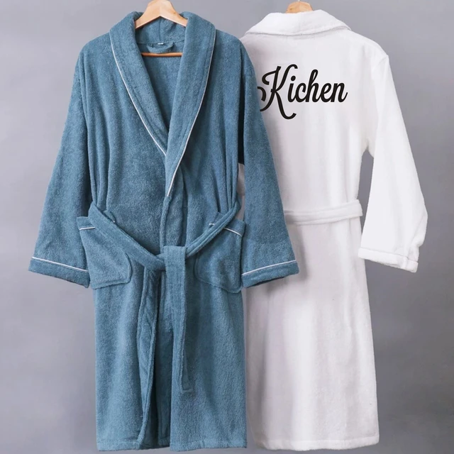 Personalized Satin Robe with Personalized Name, Emerald Green, Large at  Amazon Women's Clothing store