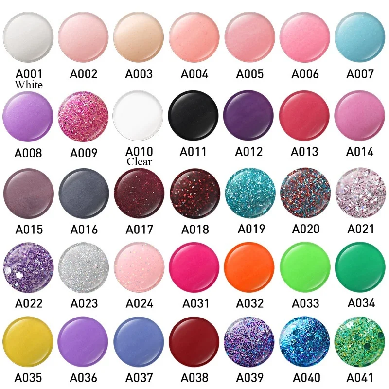AZURE BEAUTY 33 шт./лот, новейший цветной пудровый набор для ногтей, Блестящий цветной блеск, градиентный цвет, порошок для ногтей, термальная пудра