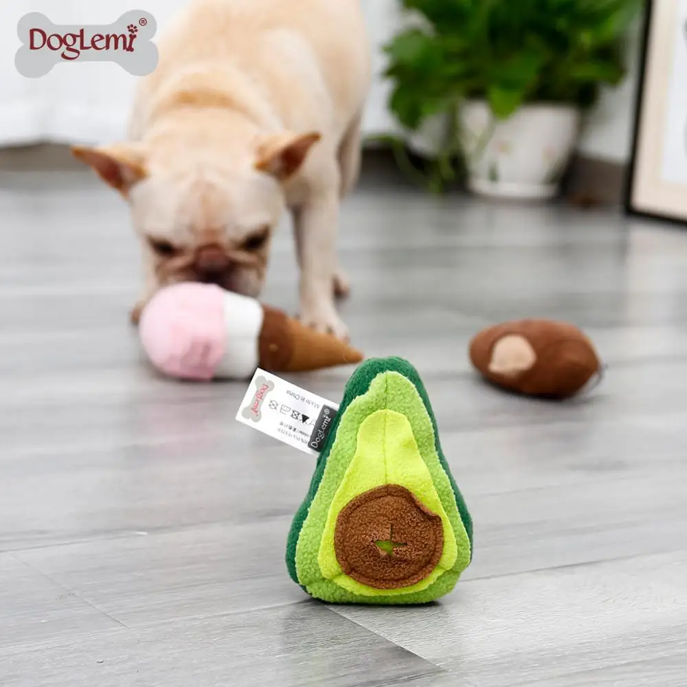 Beautiful view of Puppies Eating Avocado Peels