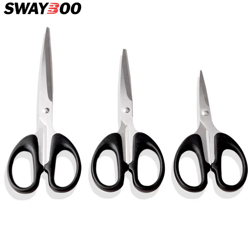 

Swayboo Stainless Steel DIY Scissors Student Office Craft Supplies Scissors Manual DIY School Scissors 3 Size paper cutting