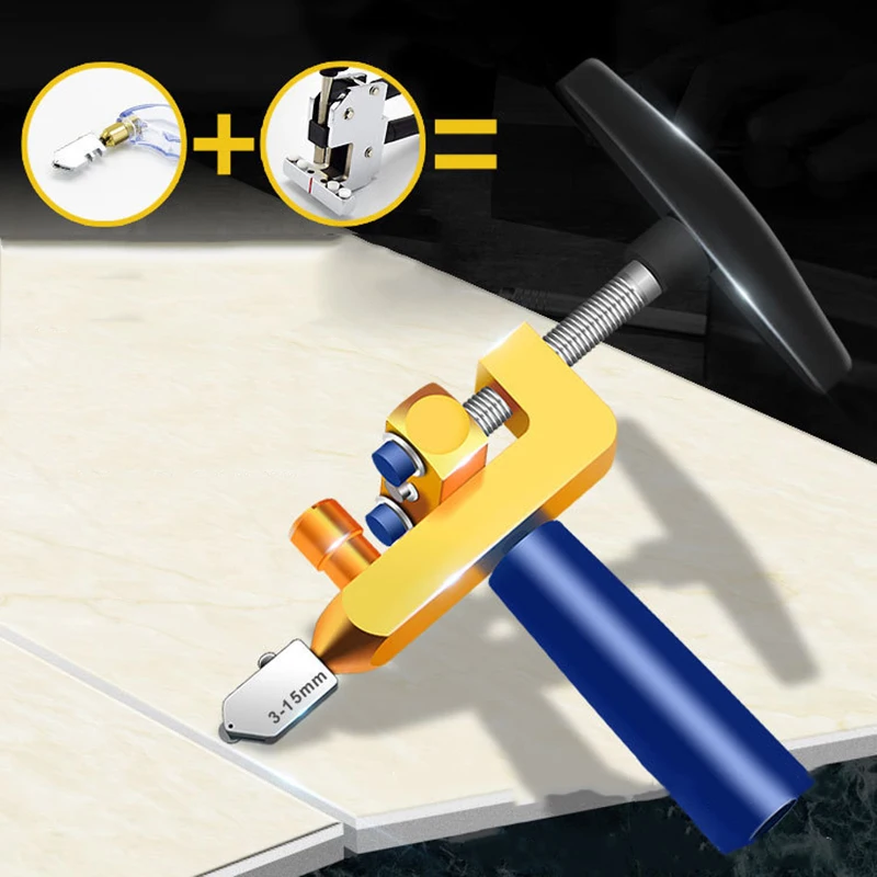 8Pcs 2 In1 Ceramic Tile Glass Divider Cutting Tool Glide Glass Tile Cutter Portable Construction Cutter Tool Diamond Cutting 2