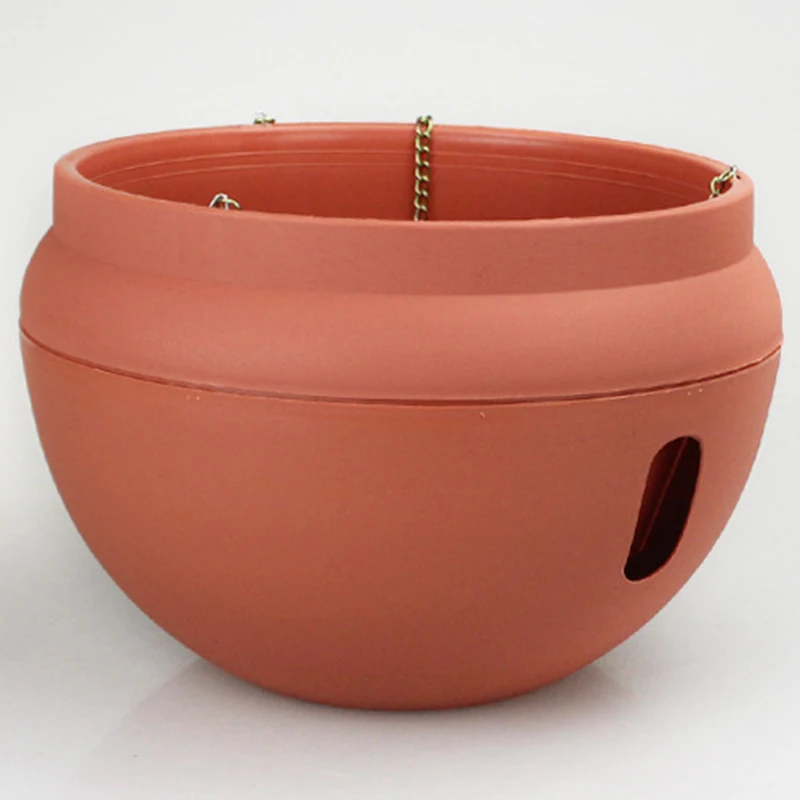 Self Watering Hanging Basket Flower Pot Garden House Plant Planters Decoration