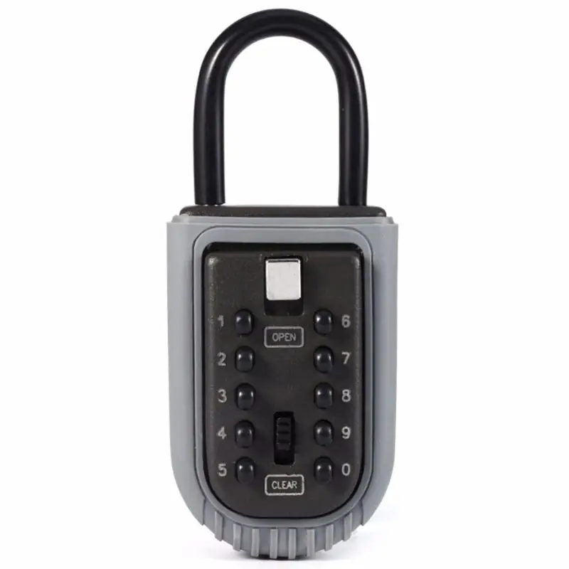 

Outdoor Punch Free Spare Key Safe Storage Box Waterproof Push Button Lock Holder E65A