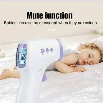 

Digital Infrared Thermometer Forehead Body Temperature Measuring for Adult Kids Non-contact NonContact Thermometer Gun Fever