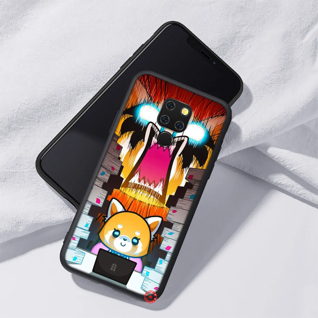Милый мультяшный Мягкий силиконовый чехол Y5 Aggretsuko для телефона Huawei Mate 30 20 10 Lite Pro