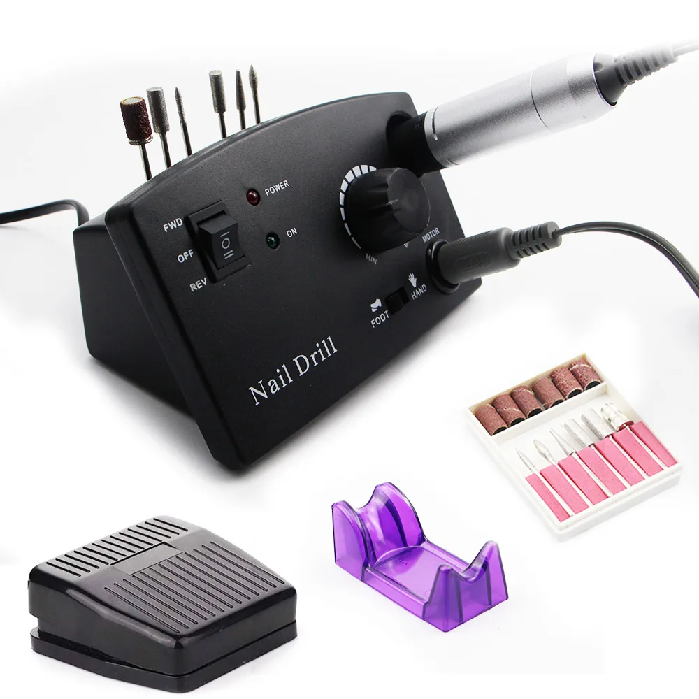 

3 Color Nail Drill Machine 35000RPM for Electric Manicure Drill Machine& Accessory With Milling Cutter Electric Nail File