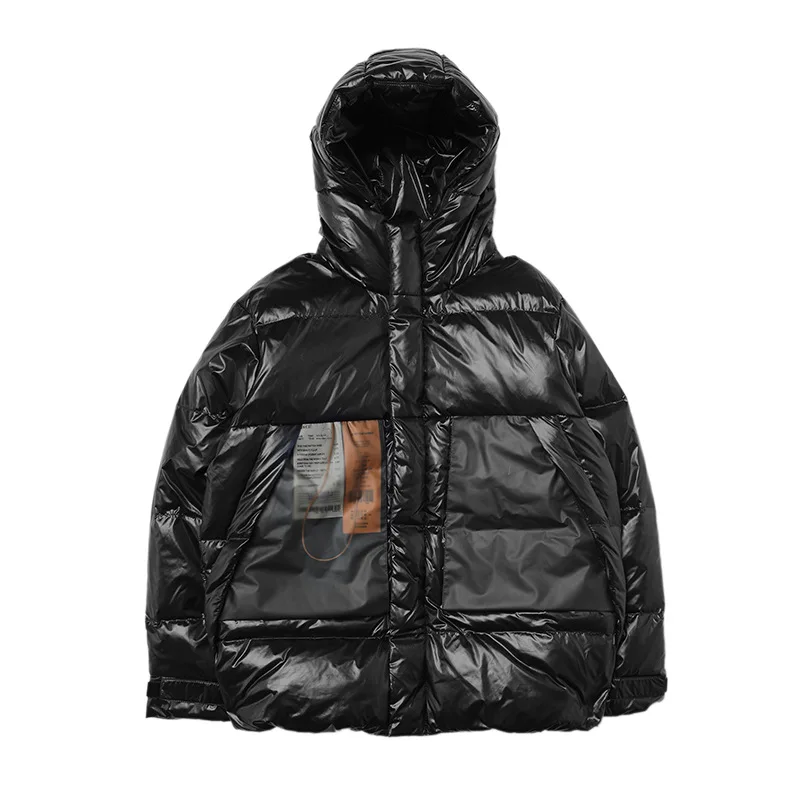 Зимний пуховик, мужское пальто, куртка со стоячим воротником, Короткая свободная парка, Мужское пальто, мужской пуховик размера плюс 048