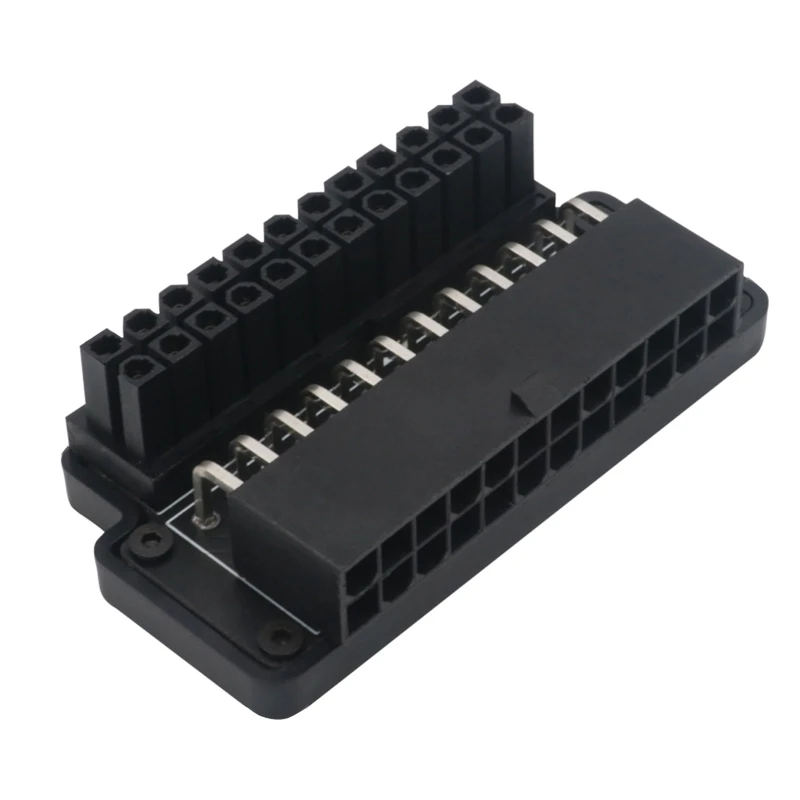 

24Pin 90 Degree Power Plug Adapter Mainboard Motherboard Connectors Modular WXTB