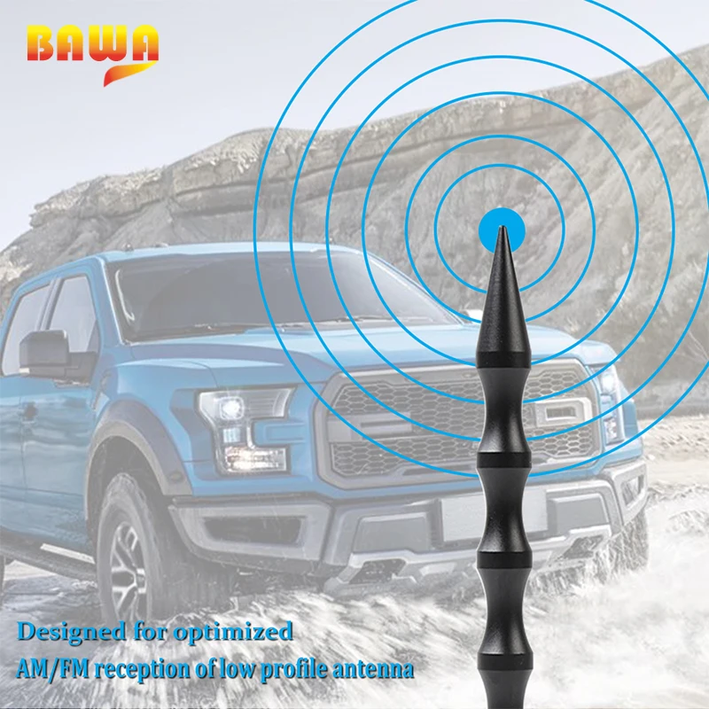 BAWA AM FM антенна мачта радио усилитель антенны для Ford F150 2009- усилитель сигнала 5,9 дюйма черный