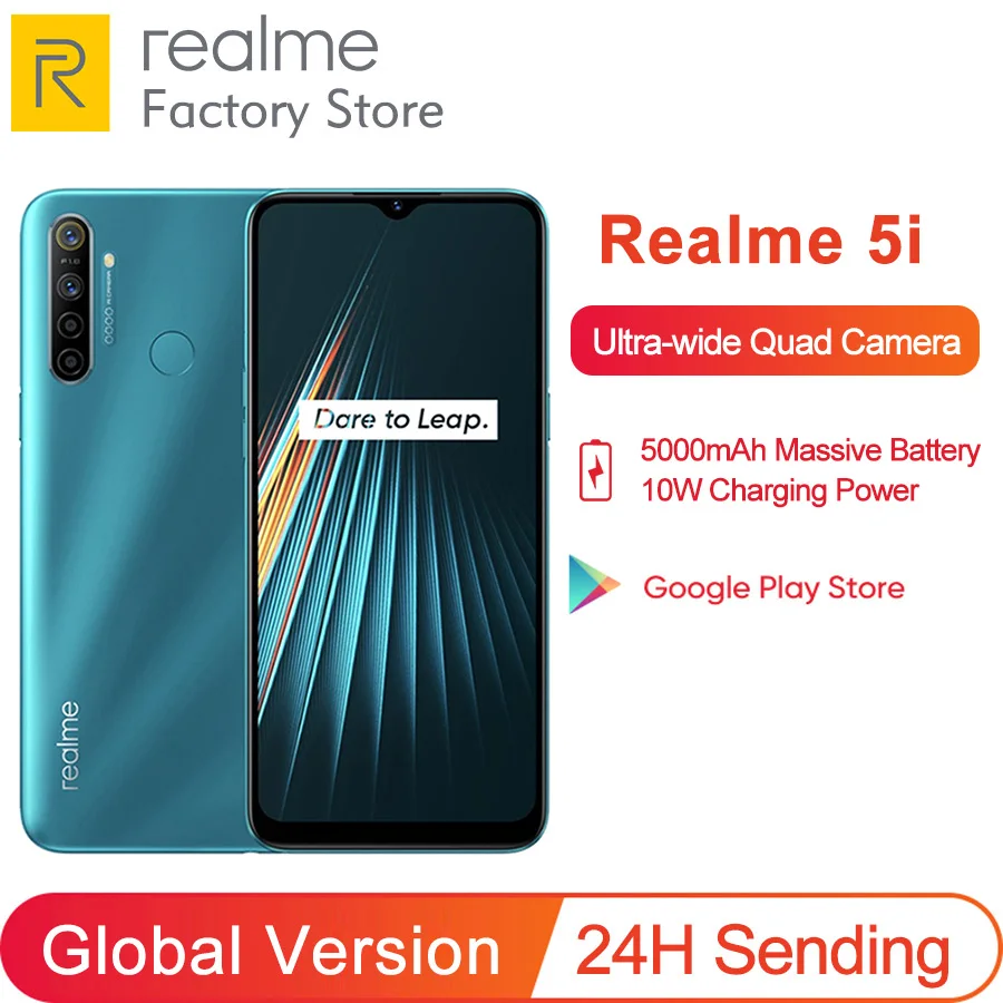 Смартфон Realme 5i 4+64ГБ 12Мп 5000 мАч глобальная версия | Мобильные телефоны и