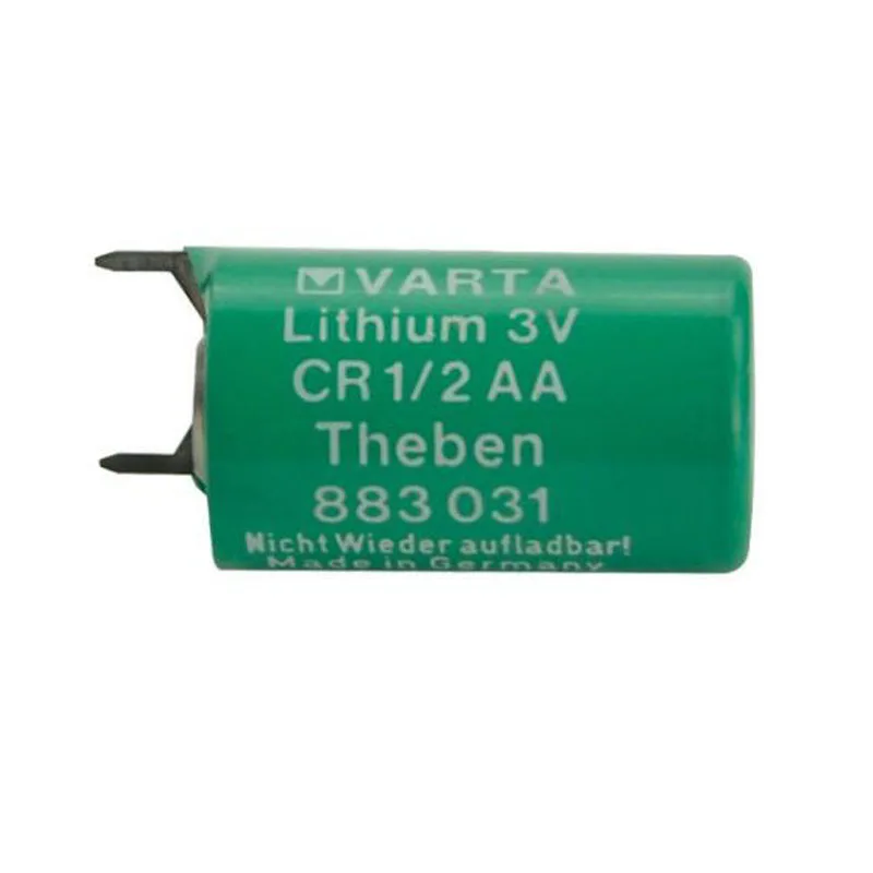 5 штук в наборе, Фирменная Новинка Варта литиевая батарея 3V 950 мА/ч, CR1/2AA CR14250 CR 1/2 AA CR 14250 литиевая батарея plc 883031 со сварочным ножки