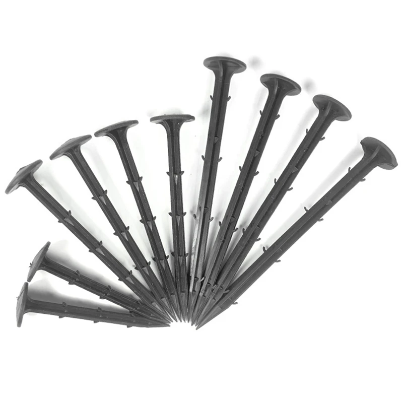 50pcs Ground Nail Film Fixed Garden Pegs PP Outdoor Mulch Shading Black Reusable | Дом и сад