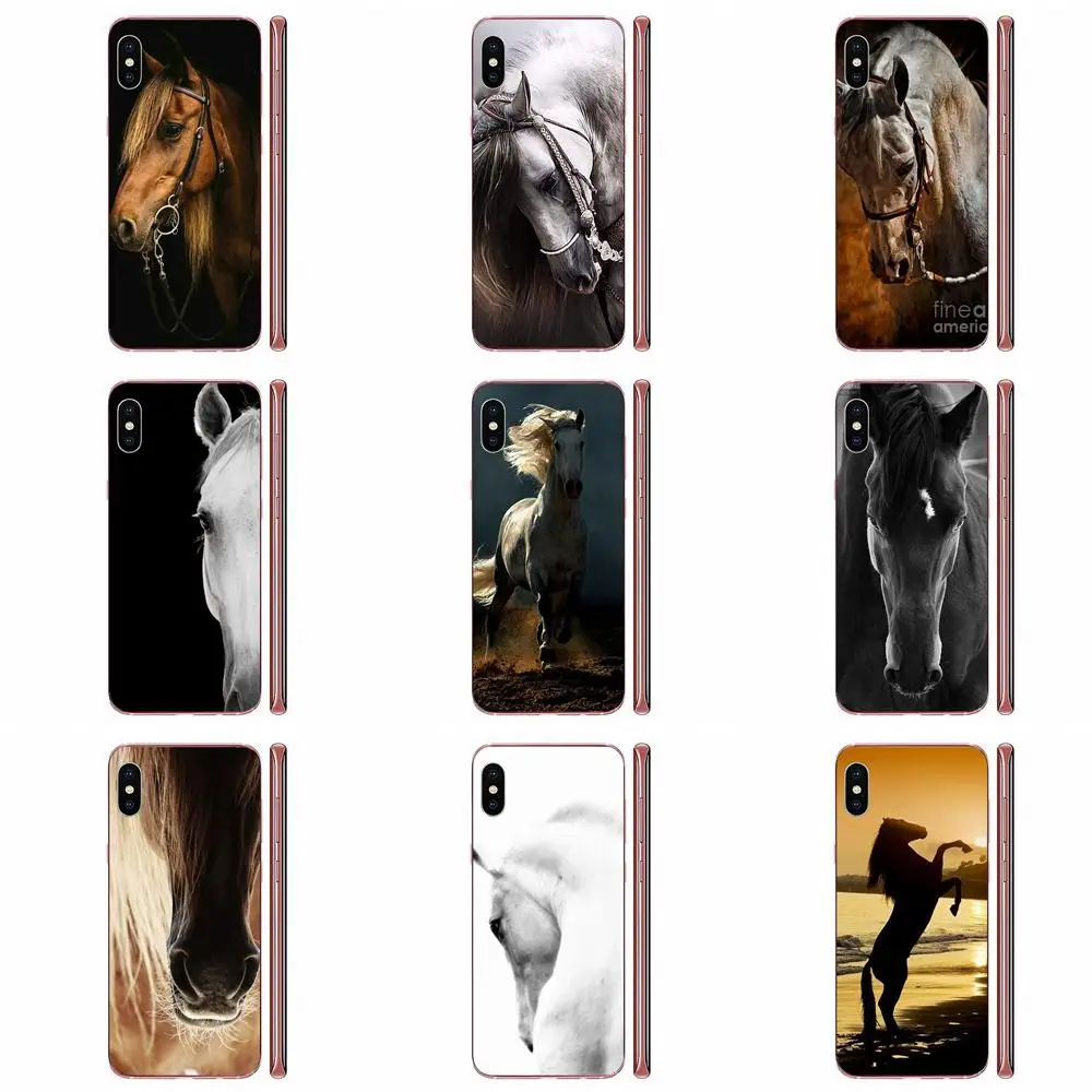 TPU Cases Covers For Samsung Galaxy Note 8 9 10 Pro S4 S5 S6 S7 S8 S9 S10 S11 S11E S20 Edge Plus Ultra Animal Horse | Мобильные