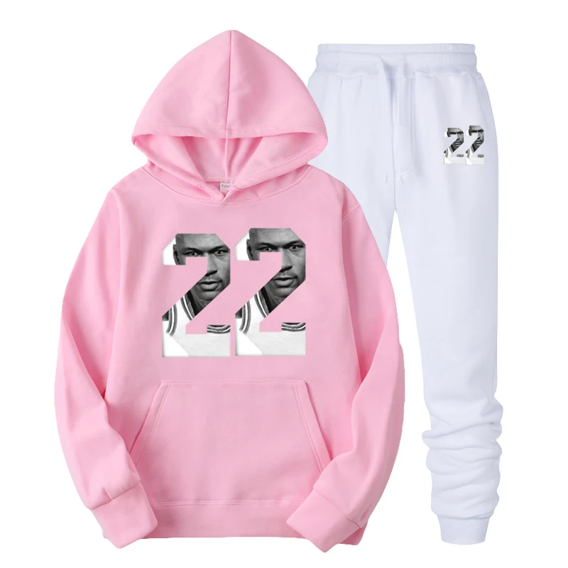 Pink Брендовый спортивный костюм, мужское термобелье, мужские спортивные комплекты, флисовая Толстая Толстовка с капюшоном+ штаны, спортивный костюм, Malechandal hombre - Цвет: Pink
