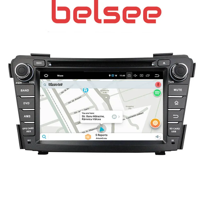 Belsee автомобильный DVD gps Android 9,0 головное устройство Автомобильная Мультимедийная система аудио плеер сенсорный экран HD для hyundai i40 2011 2012 2013