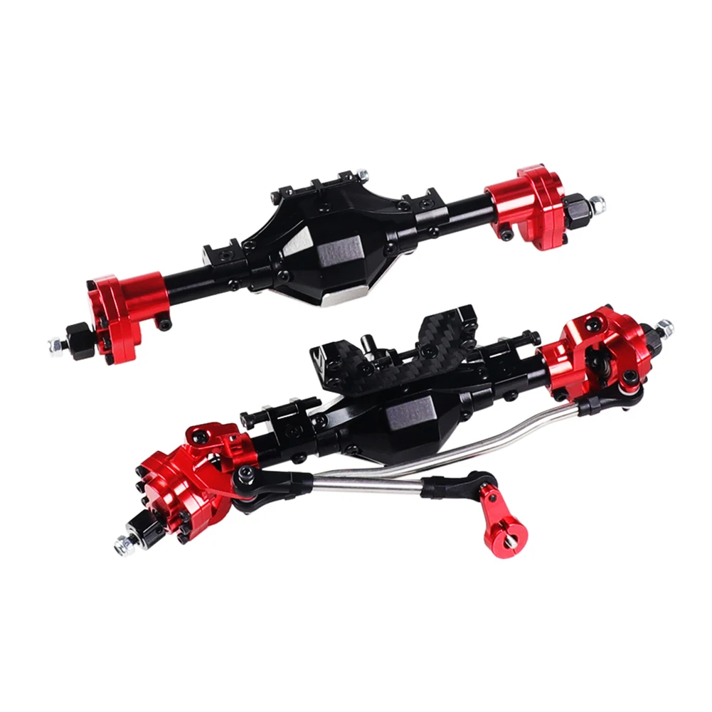 

CNC Anodized Aluminum Alloy Complete Replacement Axial RC Crawler Car Front Rear Axle Durable Easy Install For SCX10 II 90046