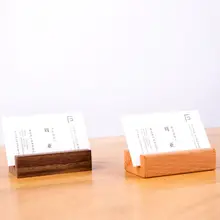 Черный орех, бук, деревянный бизнес-держатель для карт, офисный стол, деревянная подставка для фото, зажимы для записей, органайзер для хранения, вечерние, для декора