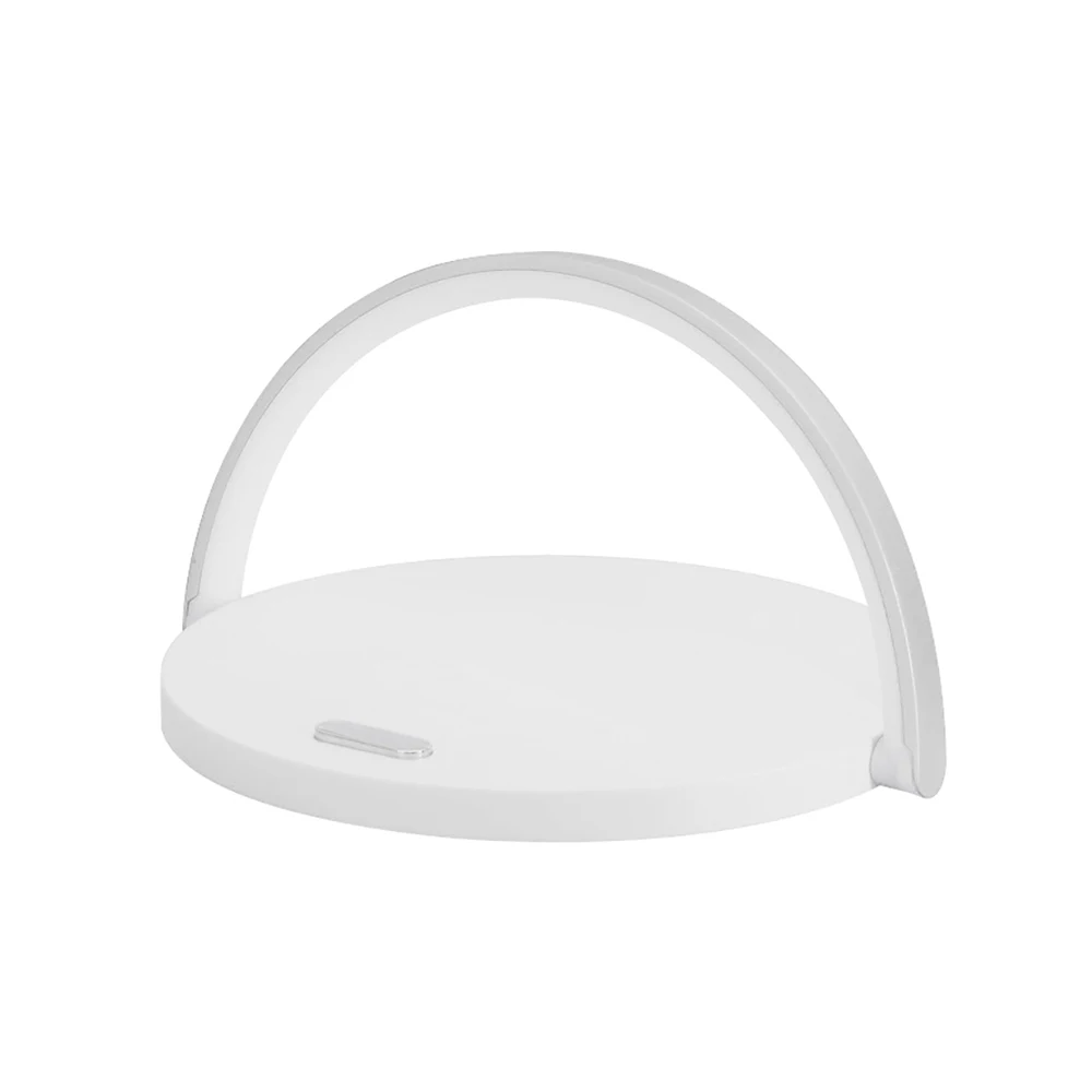 3 in110W Wireless Charger Night Light Wireless Charger Wireless Charger Holder Touch table lamp for iPhone for xiaomi phone - Тип штекера: White