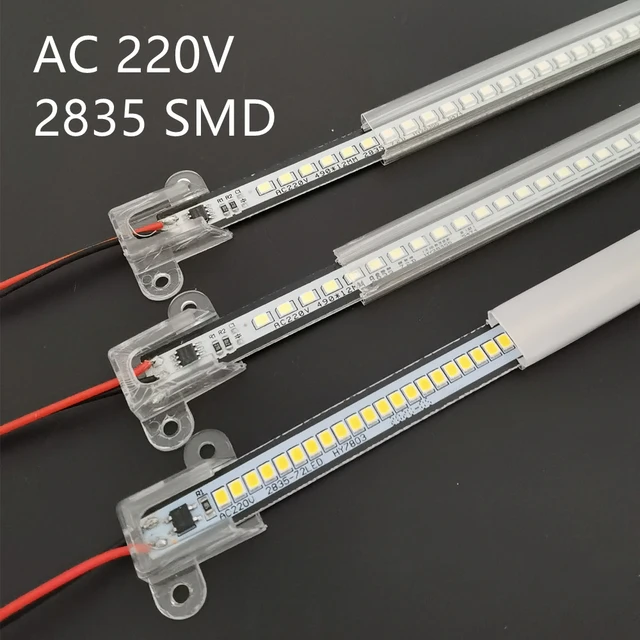 LED Bar Light AC220V High Brightness LED Tube 50cm 30cm 20cm SMD 2835 LED  Rigid Strip Energy Saving LED Fluorescent Tubes 5PCS