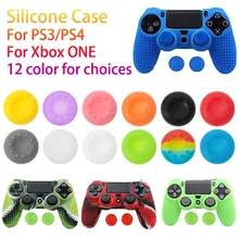 10 шт. цветной Контролер джойстик силиконовый Противоскользящий чехол накладки для джойстика крышка замок с ключом протектор для PS3 PS4 игровые аксессуары