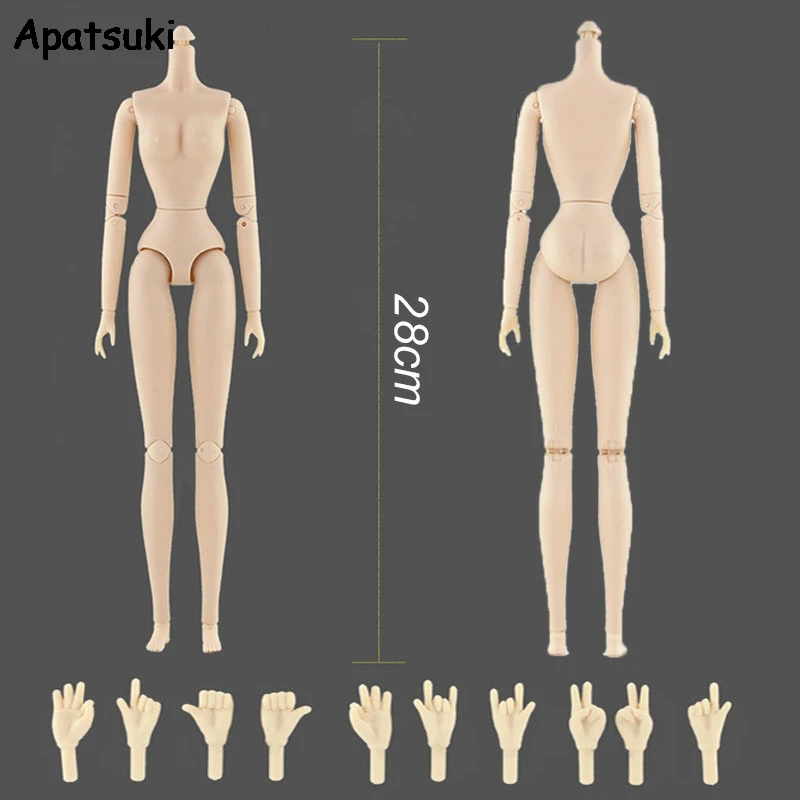 

High Quality 1/6 BJD Dolls Accessories 28 Jointed Body for 11.5" Doll Movable Nude Naked Doll Body Doll's Replacement Hands