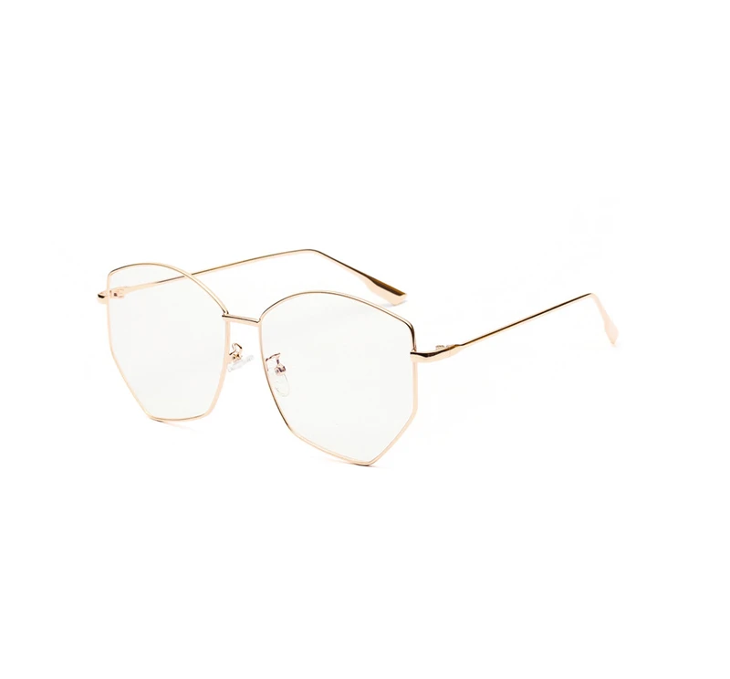 

Fashion Personality Diamond Women's Sunglasses New Polygon Mirrors Transparent Color Square Glasses