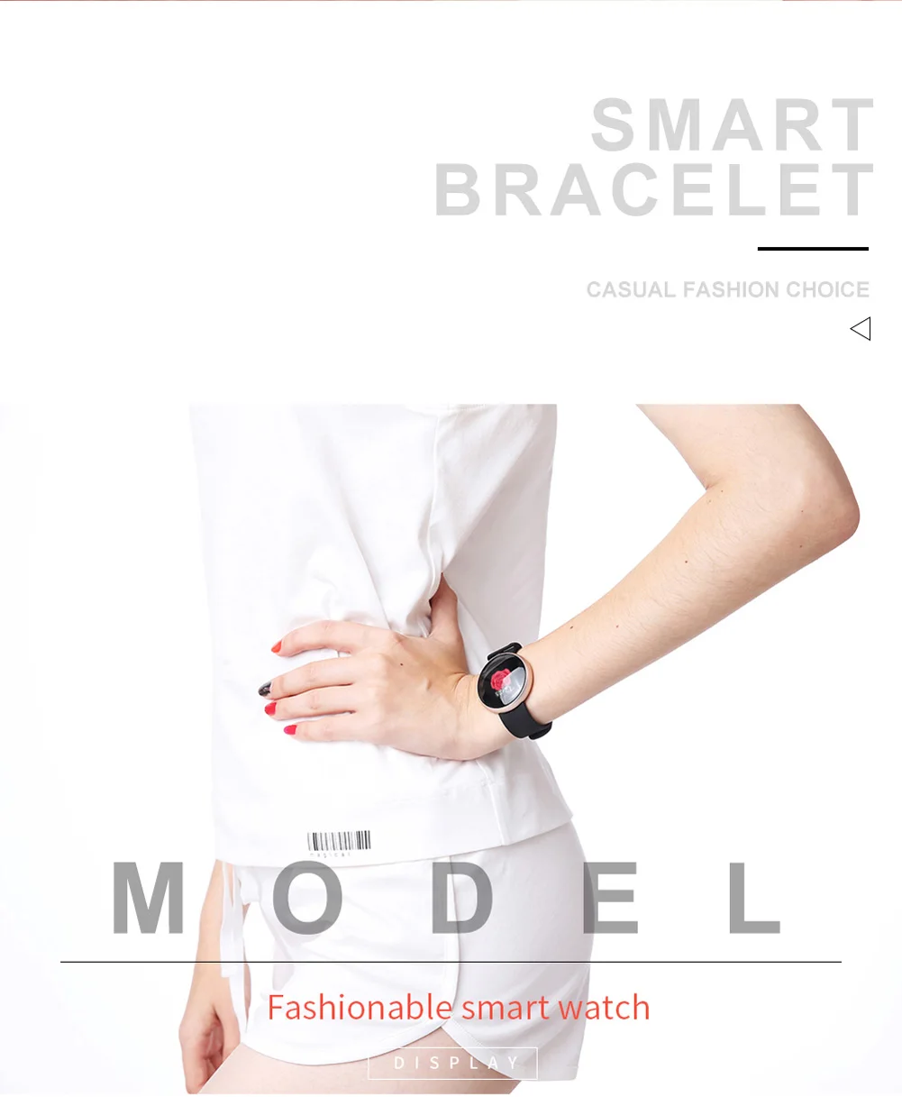 Новые Bluetooth Смарт-часы для женщин монитор сердечного ритма фитнес-трекер IP67 водонепроницаемые спортивные часы фитнес-трекер для Android IOS