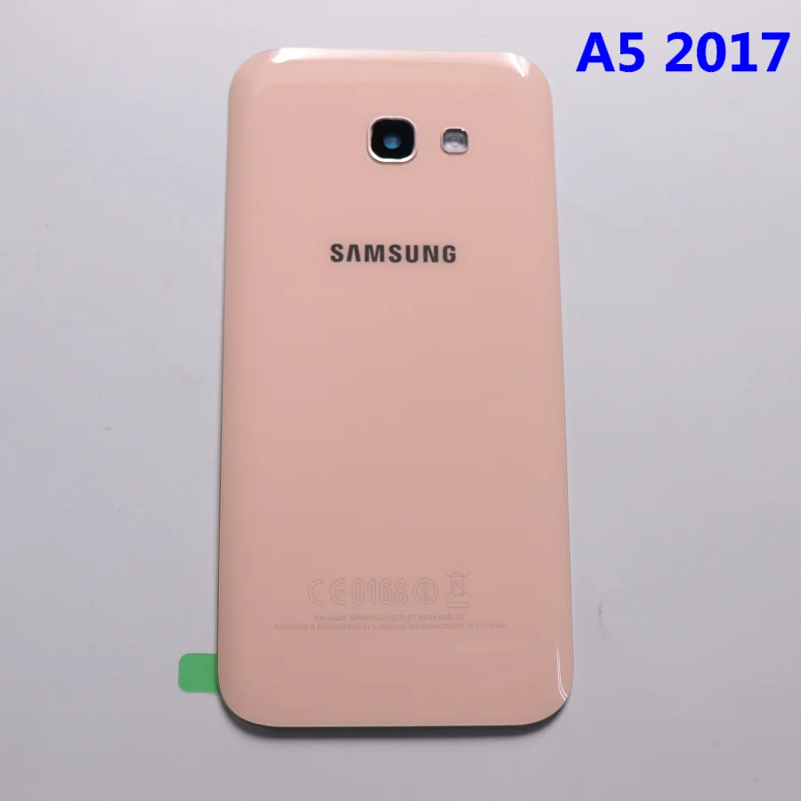 Samsung задняя Батарея крышка A320 A520 A720 для samsung Galaxy A5 A3 A7 SM-A520F SM-A320F SM-A720F сзади Стекло чехол - Цвет: A520 Pink