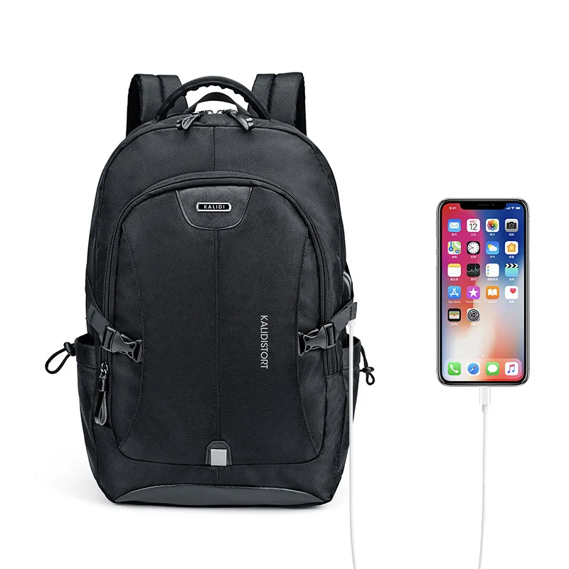KALIDI !!Clearance!! Stylish Simple Backpack Canvas Multifunction USB Charging Bay for Men High Quality Computer | Багаж и сумки