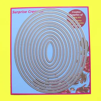 

Large cutting dies dashing Oval Scrapbook Cardmaking Paper Craft DIY Metal Stencil Surprise Creation dies