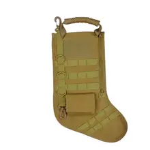 Tactical MOLLE Christmas Socks Bag Military Bag Accessories Storage Bag Christmas Socks Pendant Outdoor Sports Recycling Bag