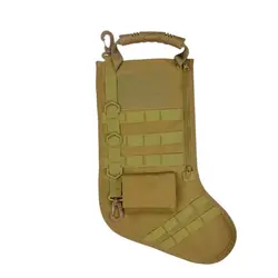 Tactical MOLLE Christmas Socks Bag Military Bag Accessories Storage Bag Christmas Socks Pendant Outdoor Sports Recycling Bag