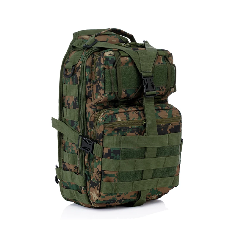 Digital Woodland 600D нейлоновый, военный, Тактический Рюкзак Для Путешествий, Походов, верховой езды, охоты, сумки через плечо, сумка-мессенджер, камуфляж, нагрудная сумка - Цвет: Digital Woodland