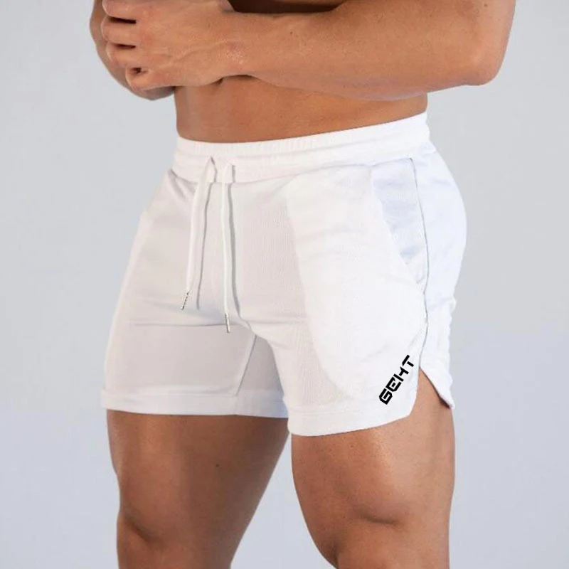 Deals 2019 Men Fitness Bodybuilding Shorts Man Summer Gyms Workout Male Breathable Mesh Quick Dry Sportswear Jogger Beach Short Pants