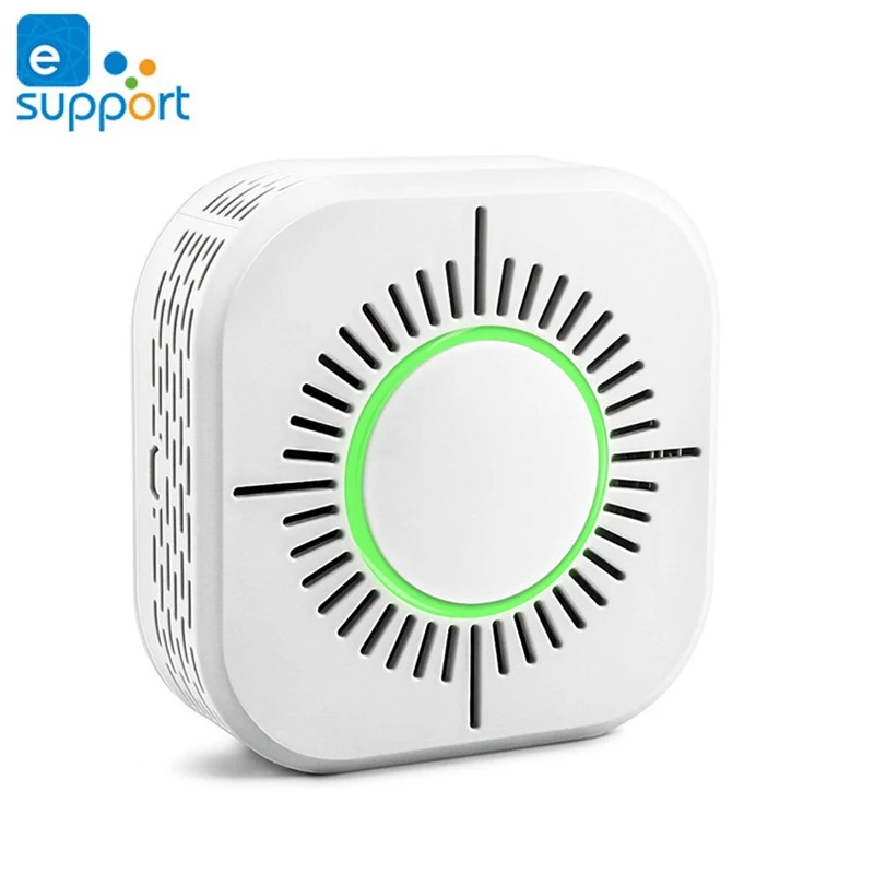 EWeLink-Sensor Detector de humo inalámbrico RF 433MHz, Sensor de alarma de protección contra incendios, funciona con Sonoff RF Bridge Smart Home