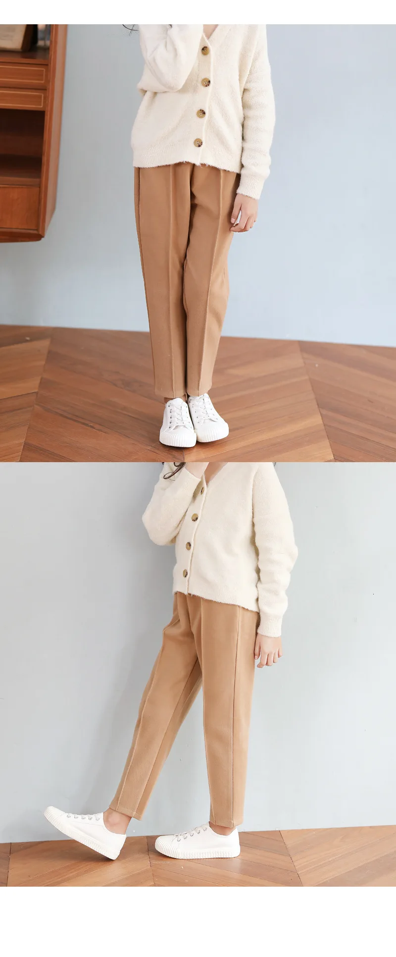 Teenage Girls Pants Woolen Trousers Children Pants Autumn Winter School Kids Clothing Casual Pocket Pant For Teen Girl Khaki